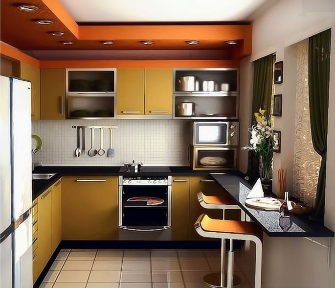 Особенности создания уютного интерьера в маленькой кухне 6 кв м
