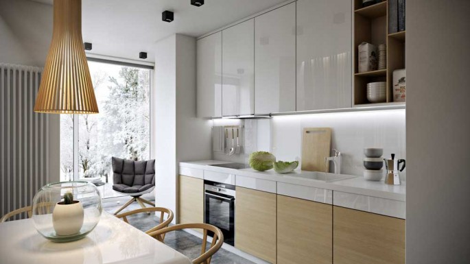 Дизайн кухни с балконом: объединение, идеи создания стильного интерьера