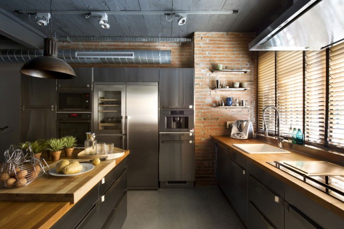 Как создать дизайн кухни в стиле лофт в обычной квартире самостоятельно
