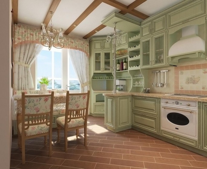 Дизайн кухни в стиле прованс (25 фото): цвета кухонь в прованском стиле