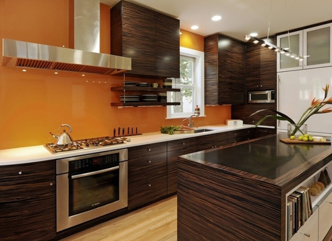 7 секретов коричневого цвета в интерьере кухни